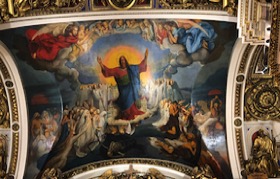 Ceiling, Isaac's Cathedral, St Petersburg, Russia